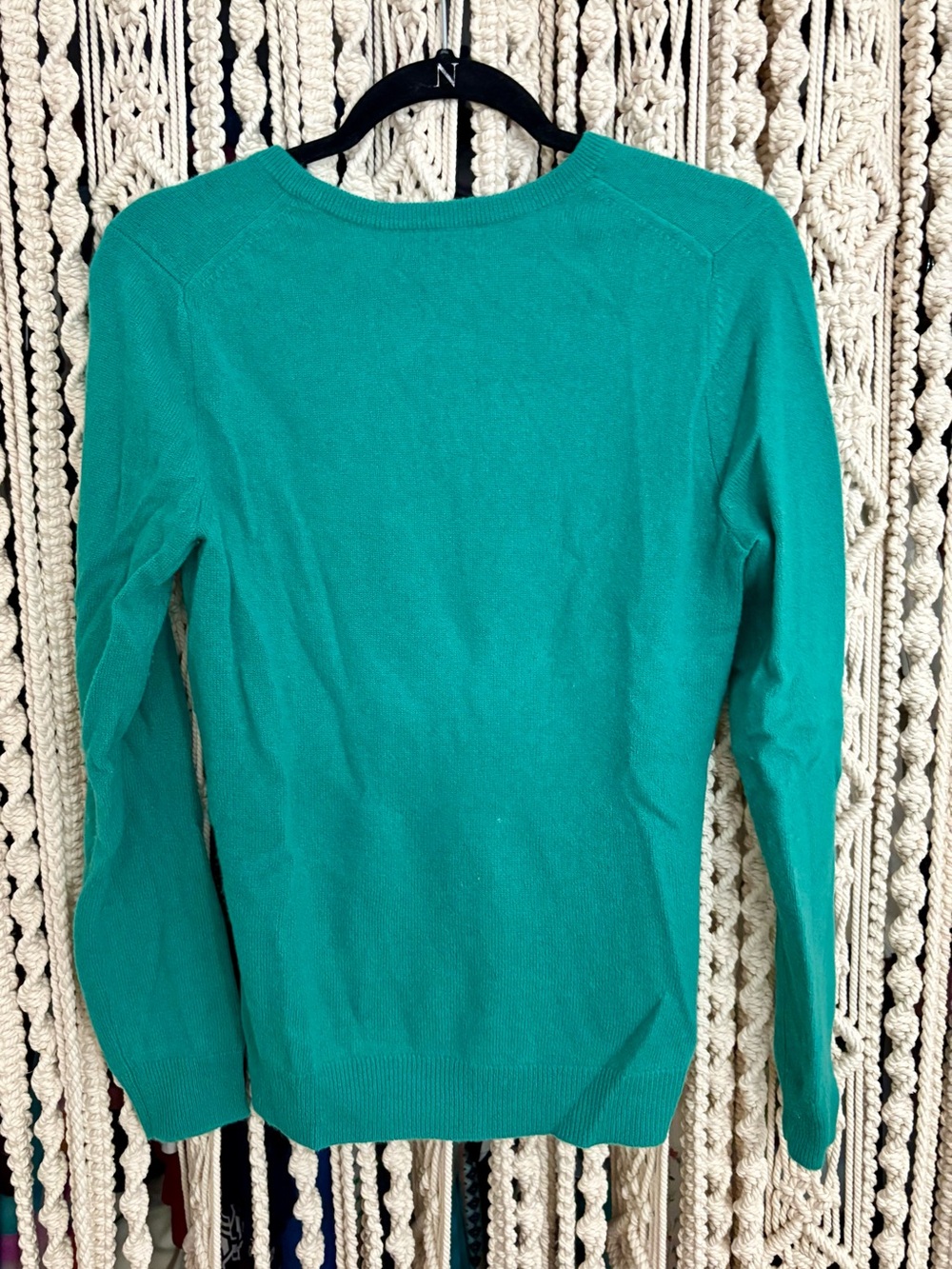 Charter Club Luxury Green 100% Cashmere Crewneck Sweater Small